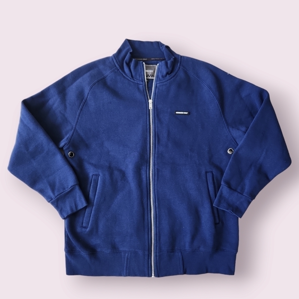 Members Only | EUC Blue Basic Fleece Full Zip Jacket Size‎ Men's L